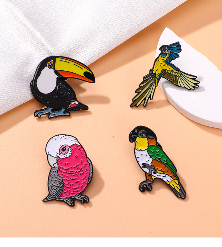 8g Weight Brooches Classification Casual, Daily, Street Occasion Cute Pin Animal Cartoon Mouth Zinc Alloy Enamel Unisex Brooches