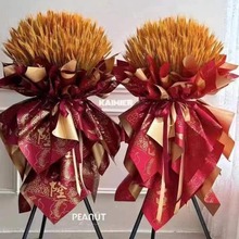 祥龙开业包装纸开业大吉生意兴隆防水鎏金纸开业花篮包装材料