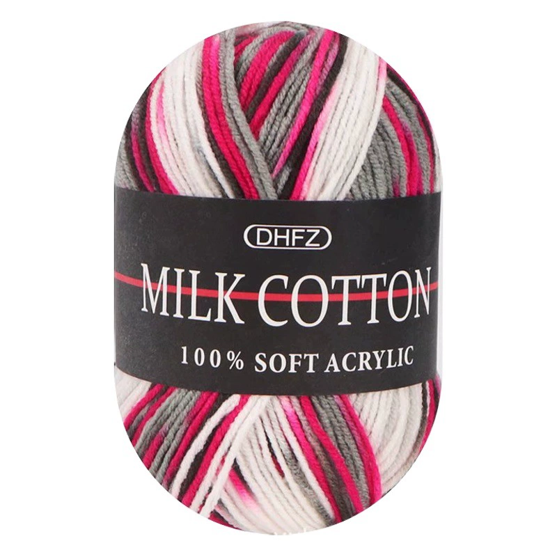 3 нити, окрашенная постепенная молочная хлопковая шерстяная нить Tudor, Детский свитер, вязаный крючком, сделай сам, вязаная сумка