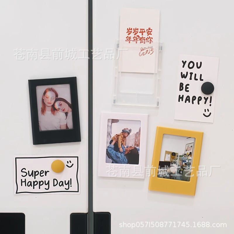 Amazon Temu Hot-Selling Polaroid 3 Magnetic Photo Frame Creative DIY Magnet Fun Magnetic Picture Frame Small Photo Frame