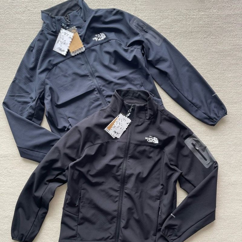 TNF autumn checkerboard softshell jacket for men, water-resistant, breathable, stylish, casual, and versatile, suitable for outdoor activities, wholesale TNF autumn checkerboard softshell jacket for men, water-resistant, breathable, stylish, casual, and versatile, suitable for outdoor activities, wholesale