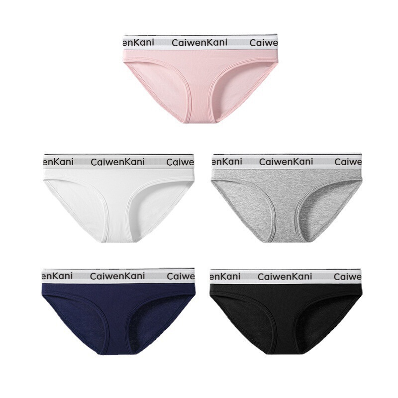 Cross-Border European, American and Japanese Pure Cotton One-Piece Seamless Women's Underwear Boxer C?Ckν Women's Underwear Briefs Trendy