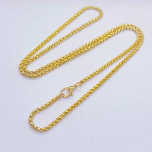 Imitation Vietnamese sand gold classic versatile chain that does not fade for a long time men and women electroplated gold necklace accessories pendant manufacturer wholesale