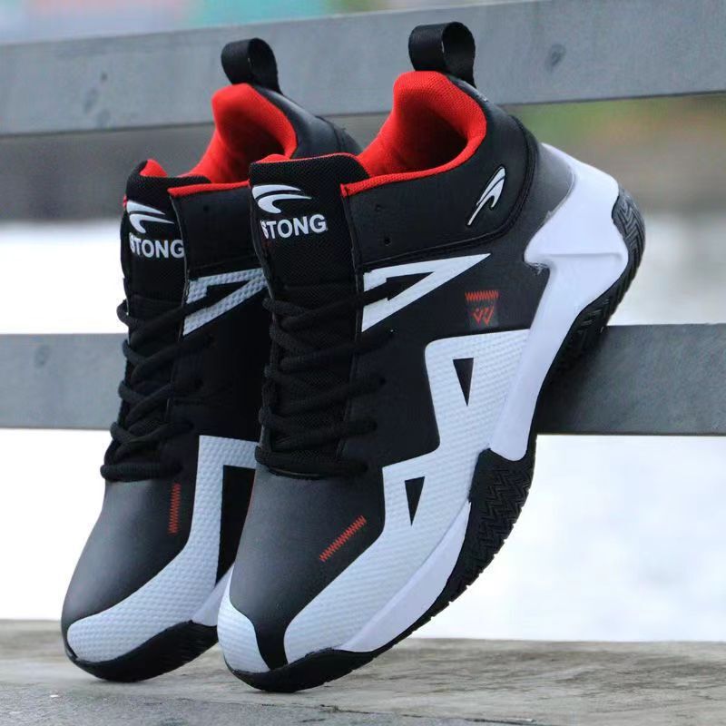 Men's new basketball shoes soft bottom breathable sneaker leather casual sneaker fashion student training shoes wholesale Men's new basketball shoes soft bottom breathable sneaker leather casual sneaker fashion student training shoes wholesale