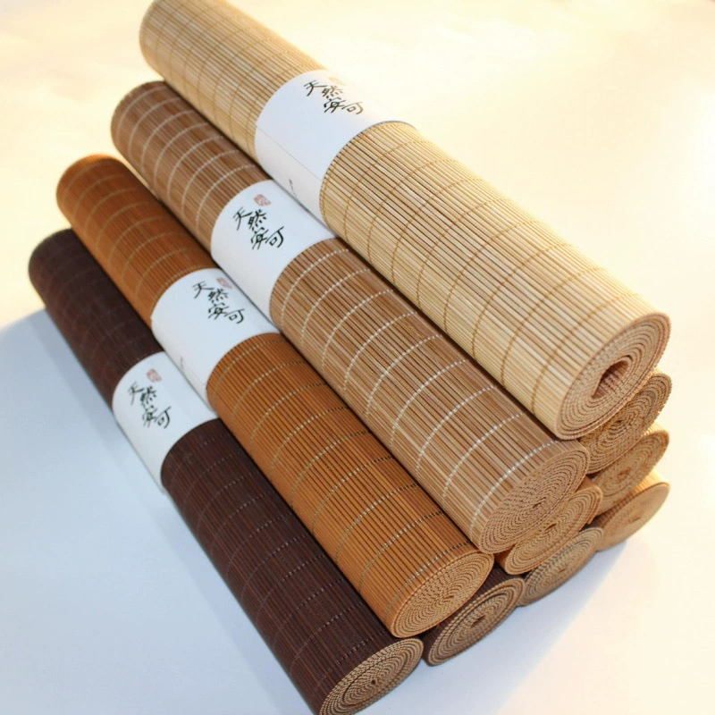 Чайный коврик, бамбуковый коврик, бамбуковый коврик для штор, японский стиль дзен, изолированный настольный флаг, двусторонний чайный сервиз, аксессуары для чая кунг-фу, бамбуковый чайный коврик, чайный поднос