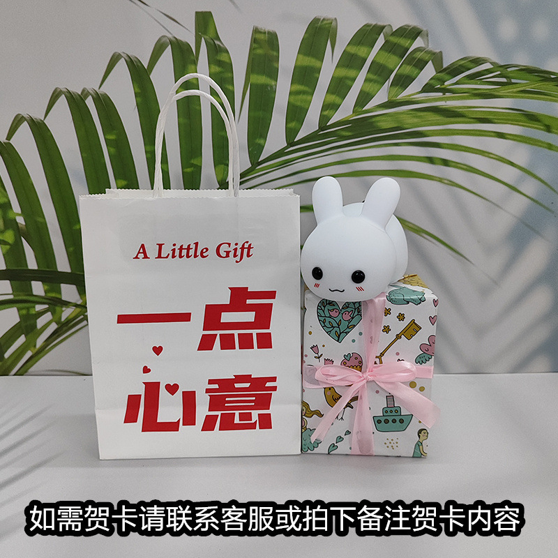 シリカゲル玉兎led小夜灯usb充電2色調光ぼんやりしています。|undefined