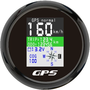 automobile instrument speedometer single mileage cumulative - black-frame-black-bottom