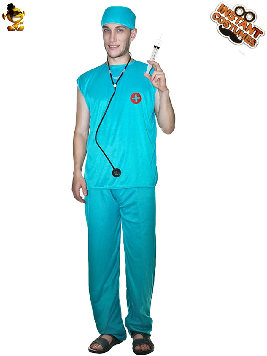 Ropa de fiesta traje de escenario traje de disfraces de Halloween Cosplay traje médico vestido quirúrgico