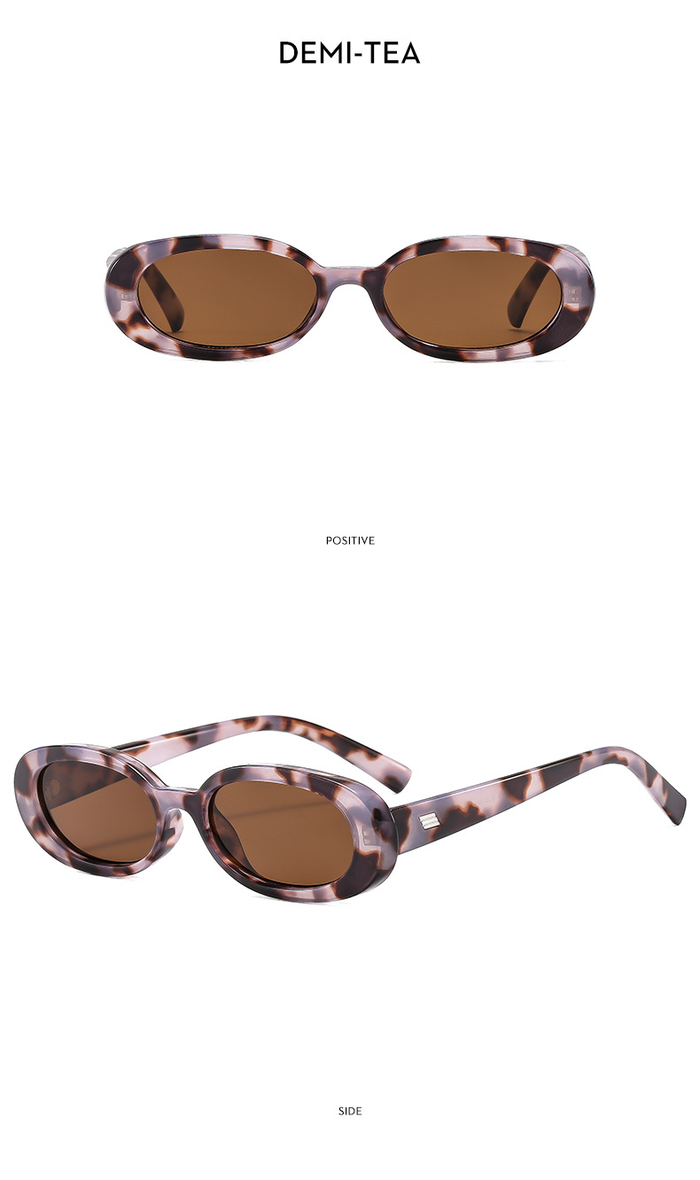 Vacation Classic Style Streetwear Geometric PC UV400 Protection Oval Frame Full Frame Women's Sunglasses display picture 14