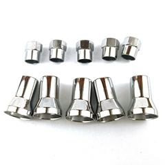 Aluminum alloy clamp-type valve stem TR414AC horn sleeve complete set Valve stem cap 10-piece set