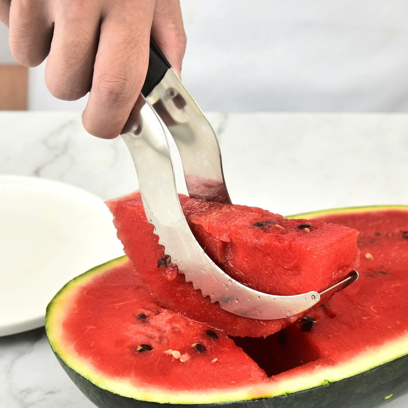Многофункциональный нож для нарезки арбузов и удаления мякоти из нержавеющей стали 304, для домашнего использования.