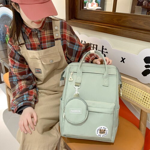 Manufacturer wholesale forest style literary girls backpack Korean version large capacity middle school and high school student school bag trendy casual bag