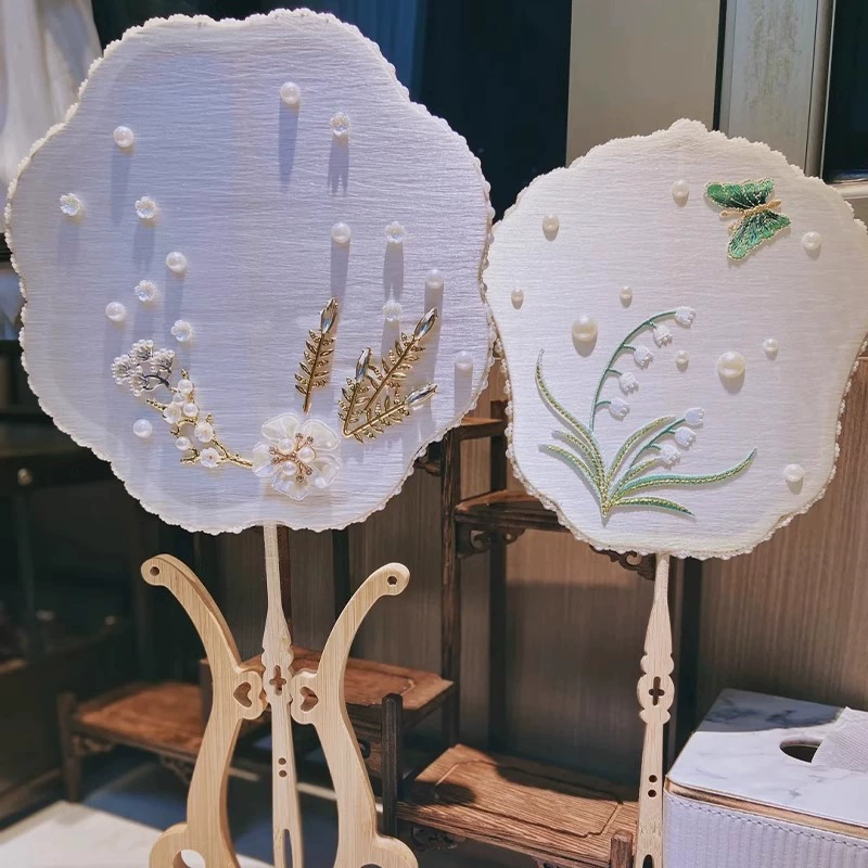 Набор материалов, вентилятор, ханфу, скелет, ткань, handmade
