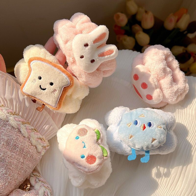 Cute Cartoon Toast Face Wash Wristband, Hand Washing, Moisture-Proof Sleeves, Wristband, Washing and Absorbing Artifact, Waterproof Facial Mask