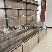 超市干果货架靠墙五谷杂粮糖果展示柜散装零食干货炒货鸡蛋米面柜