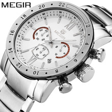 一件代发美格尔MEGIR男士多功能手表时尚防水夜光石英男表3008