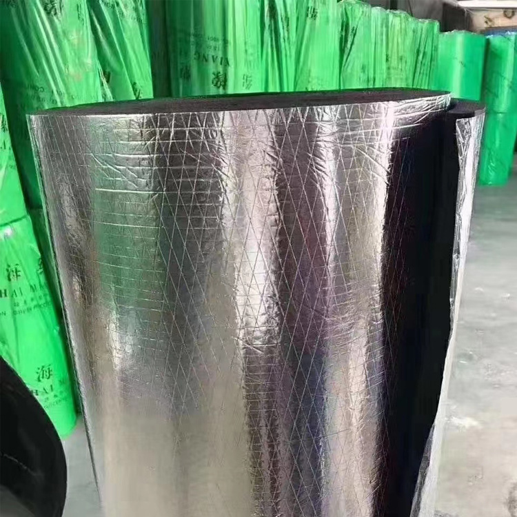 Tablero de goma del papel de aluminio del aislamiento industrial tablero de goma de la chapa del papel de aluminio tablero de goma del aislamiento tablero de esponja ignífugo del grado B1
