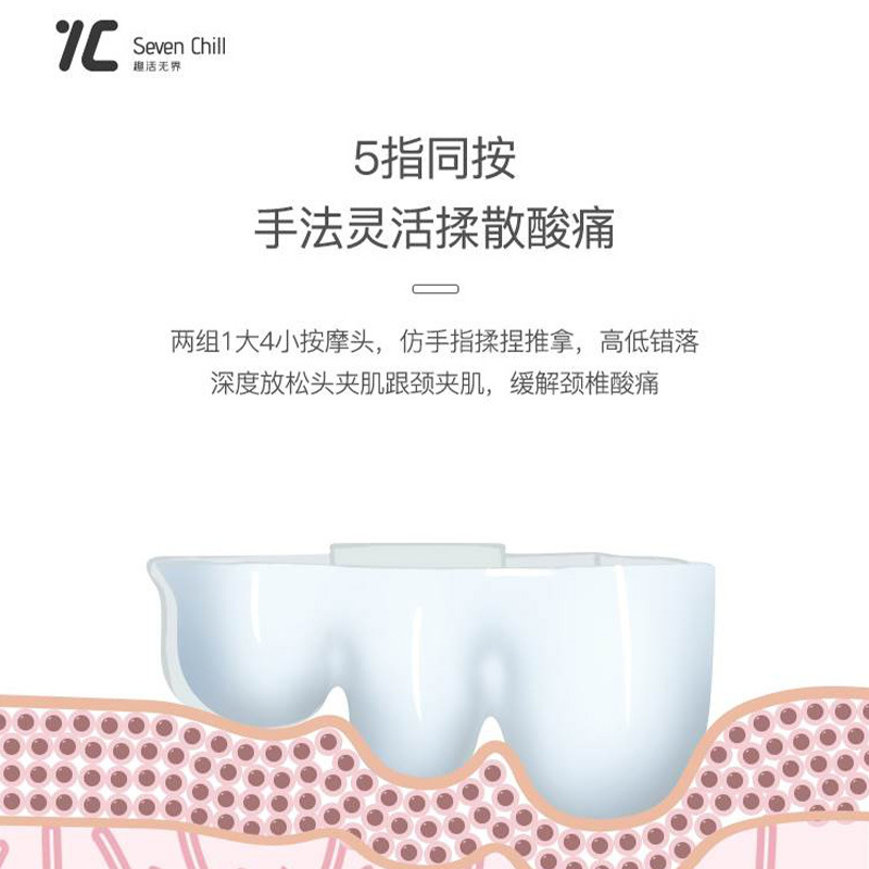 颈椎按摩器全自动揉捏肩颈按摩仪疏通肩颈脖子热敷电动按摩枕|undefined
