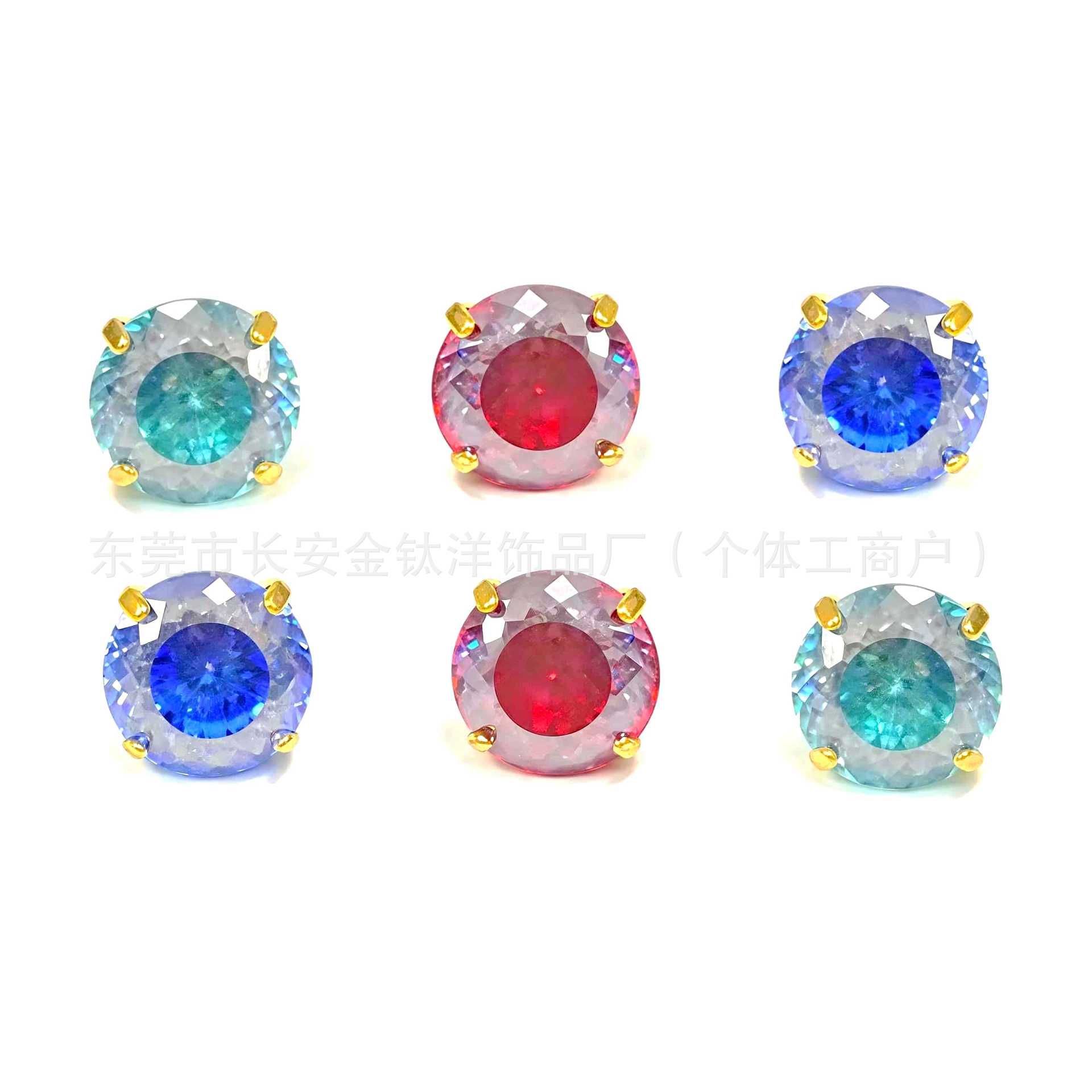 F136 Titanium 18K Gold-Plated Round Bottom Heart-Shaped Rose Lip Stud Nose Stud G23 Titanium Alloy Piercing Jewelry Ear Bone Stud detail image 5