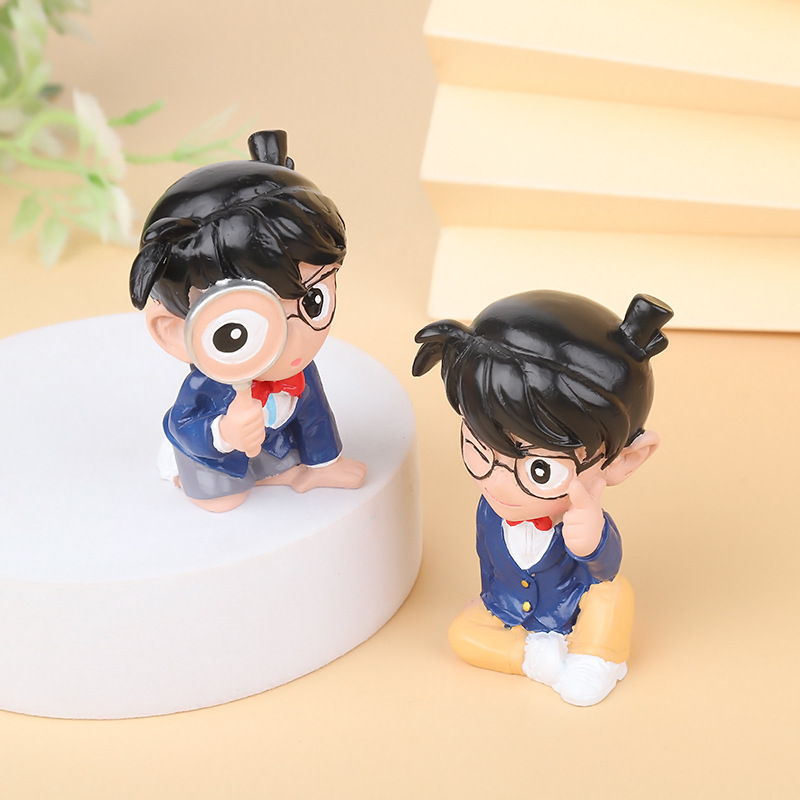 工藤新一卡通柯南汽车摆件烘培配饰桌面房间电视柜软装饰品礼物 2