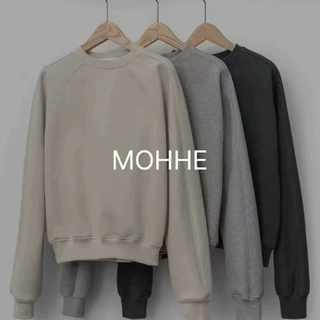 【现货】韩国东大门Mohhe秋冬新款百搭时尚纯色长袖卫衣