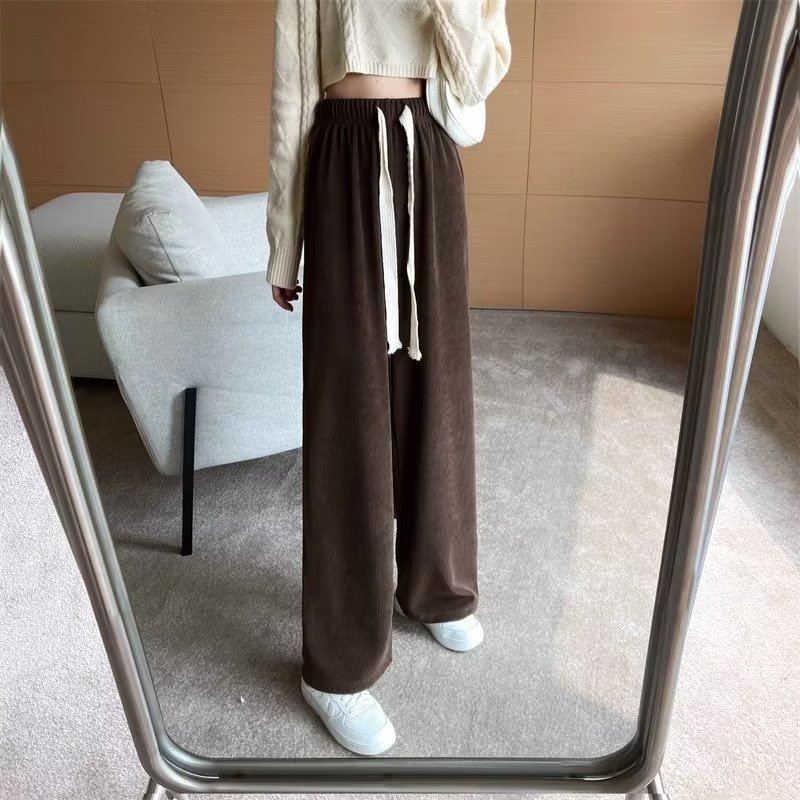 2025 nuevo estilo de moda casual pantalones de mujer de otoño japonés pantalones relajados pantalones casuales rectos