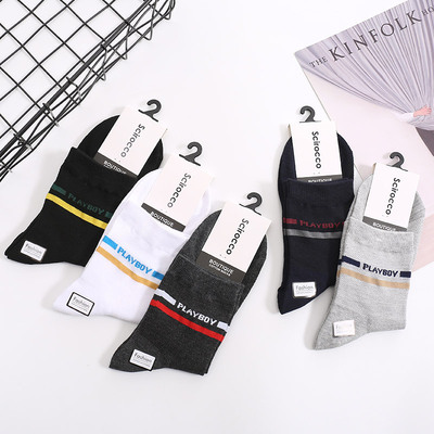 春夏新款男士中筒袜子 简约网眼透气薄款棉袜 休闲袜子 厂家批发