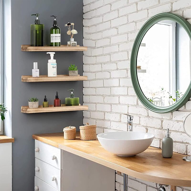 Country Style Wall Picture Shelf Modern Minimalist Living Room Kitchen Bedroom Wall Mounted Storage Organization Rack
