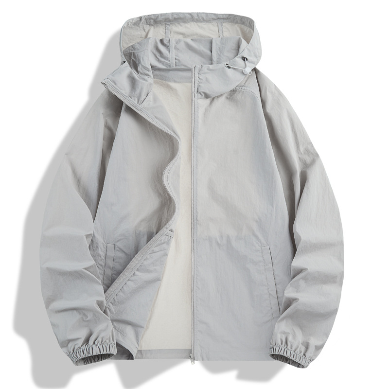 라이트 그레이 싱글 자외선 차단 의류