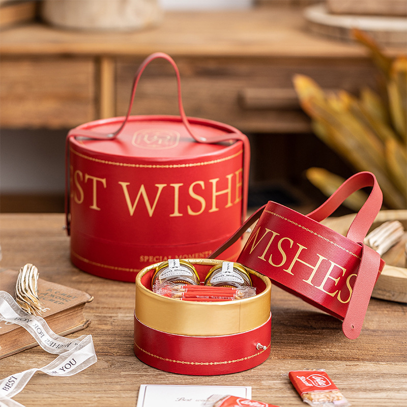 婚庆喜糖盒饼干糖果礼盒包装伴手礼盒子高档送礼糖盒抱抱桶