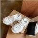 Su Yinyin with 7cm water float ~ big round head thick bottom increased canvas casual shoes women's Derby board shoes autumn