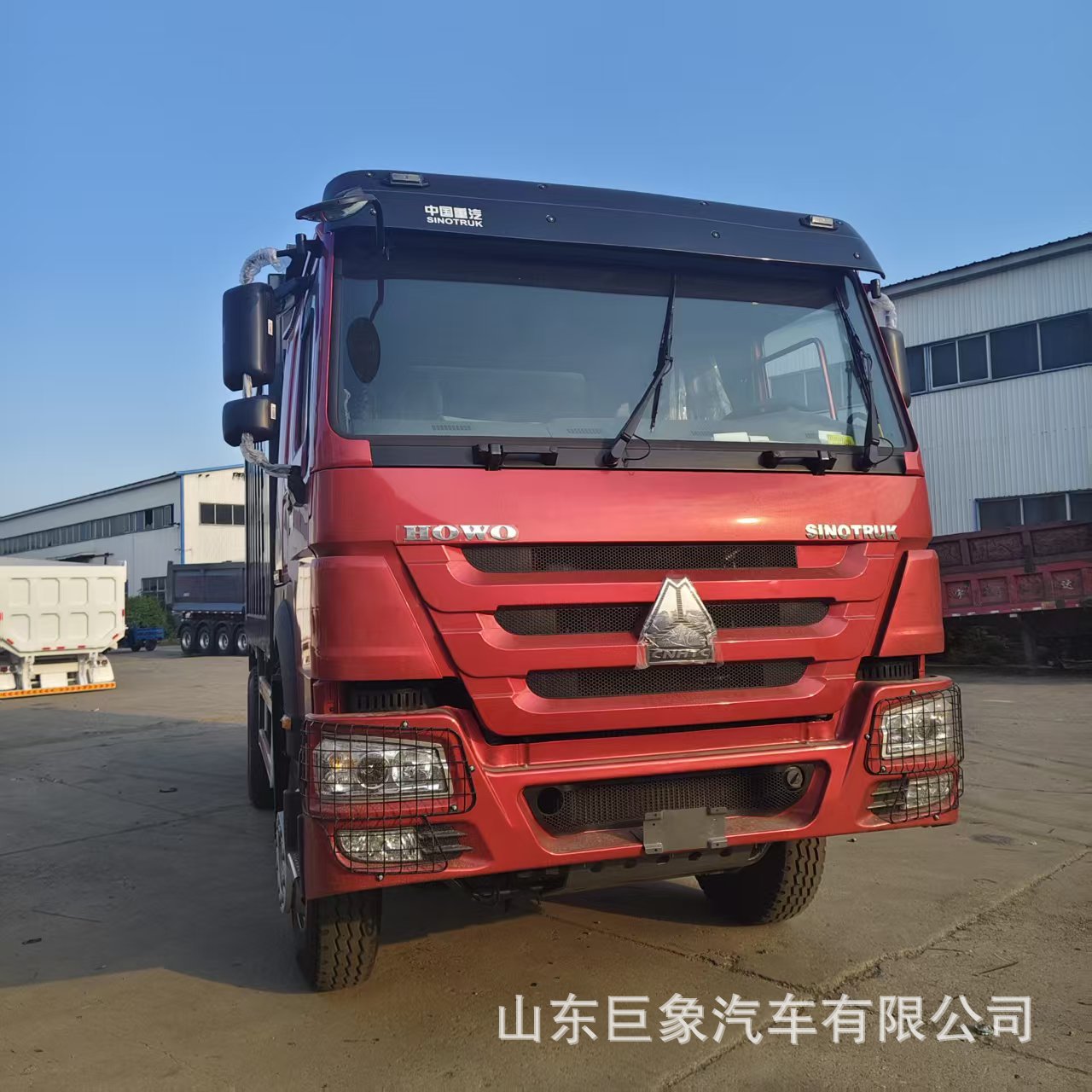 Cross-border sales: Howo dump truck, eight-wheel dump truck for transporting construction waste, 371 horsepower