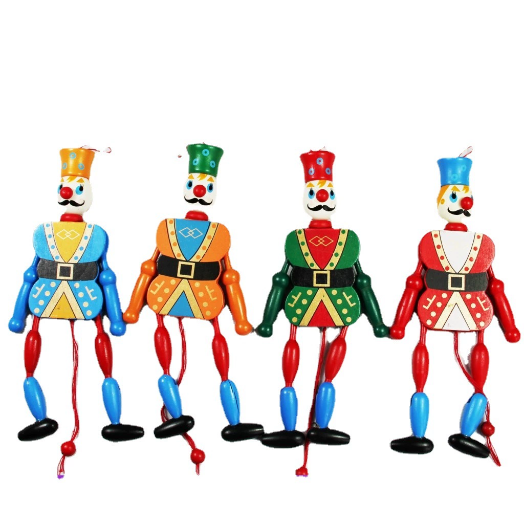 Wooden toy with cord, puppet, soldier, pendant, Birthday gift