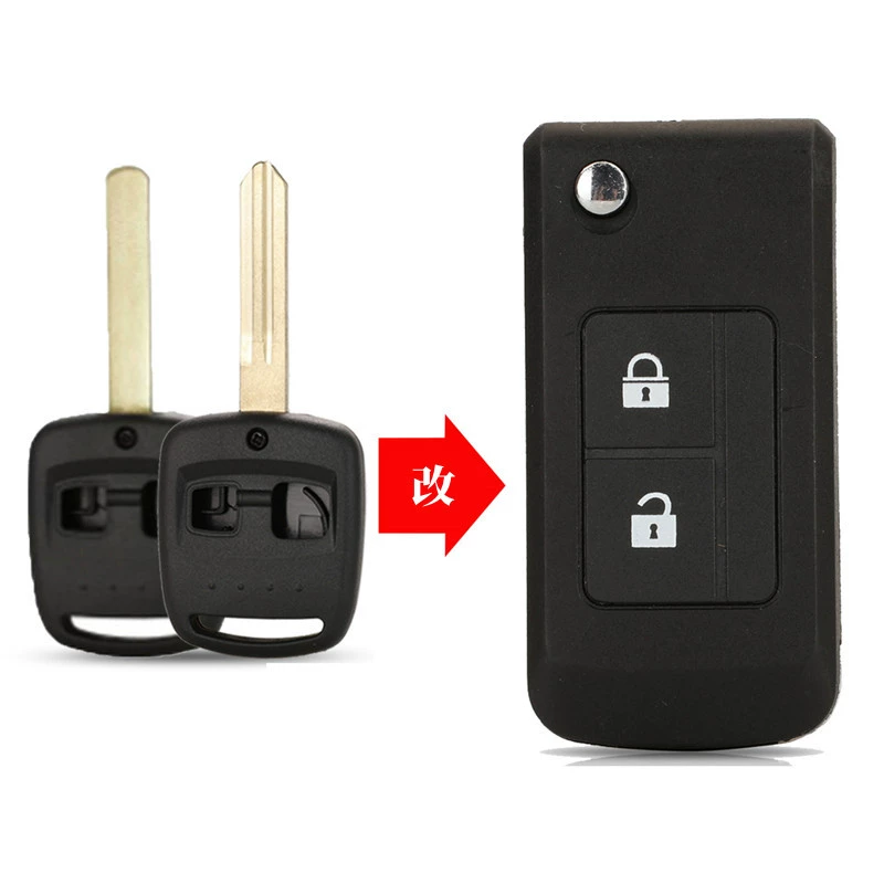Подходит для 2-ключевого автомобильного модифицированного складного ключа Subaru Forester Impreza Shell, Автомобильный ключ Subaru Shell