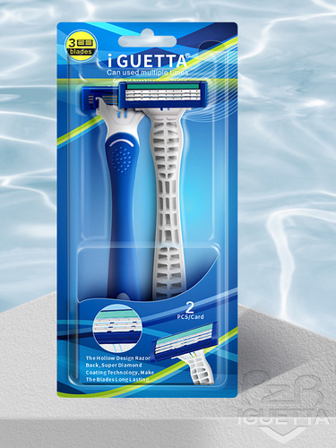 Jifuli's new 3-layer razor blade manual razor with replaceable blade holder is available for men and women.