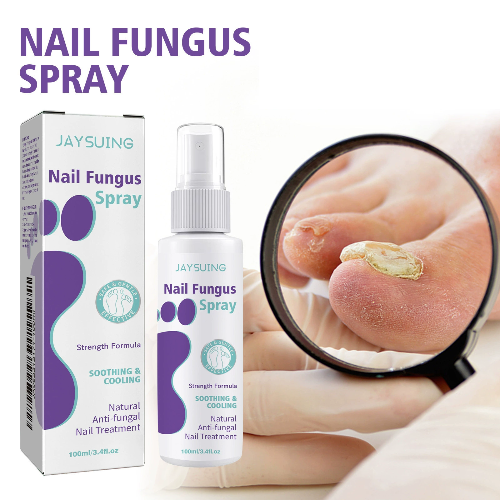 Спрей для ухода за ногтями Jaysuing, ежедневный спрей для рук и ног, мягкий для ногтей, вросший ноготь, увлажняющий очищающий спрей для ухода