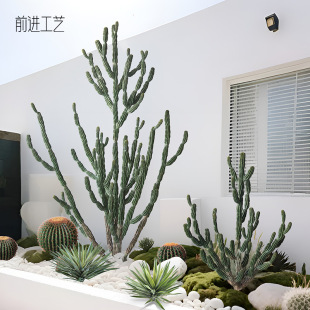 Large Simulated Cactus Fake Plant Landscaping Sand Plant Cactus Column Exhibition Hall B&B Cafe Landscape Decoration