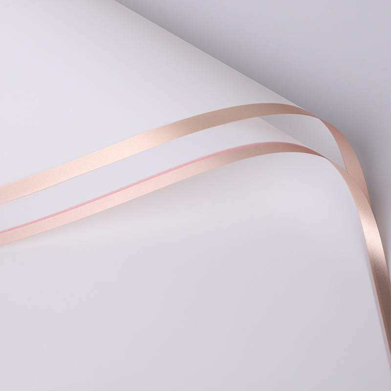 Papel de envolver regalo de alta calidad, papel mate de color sólido, papel liso coreano, ramo impermeable al por mayor, papel de envolver floral