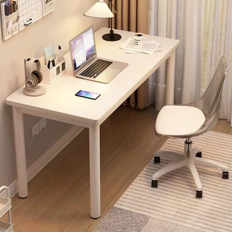 Household Simple Desk Desk Computer Desk Student Study Desk Modern White Table Rental House Simple Dining Table