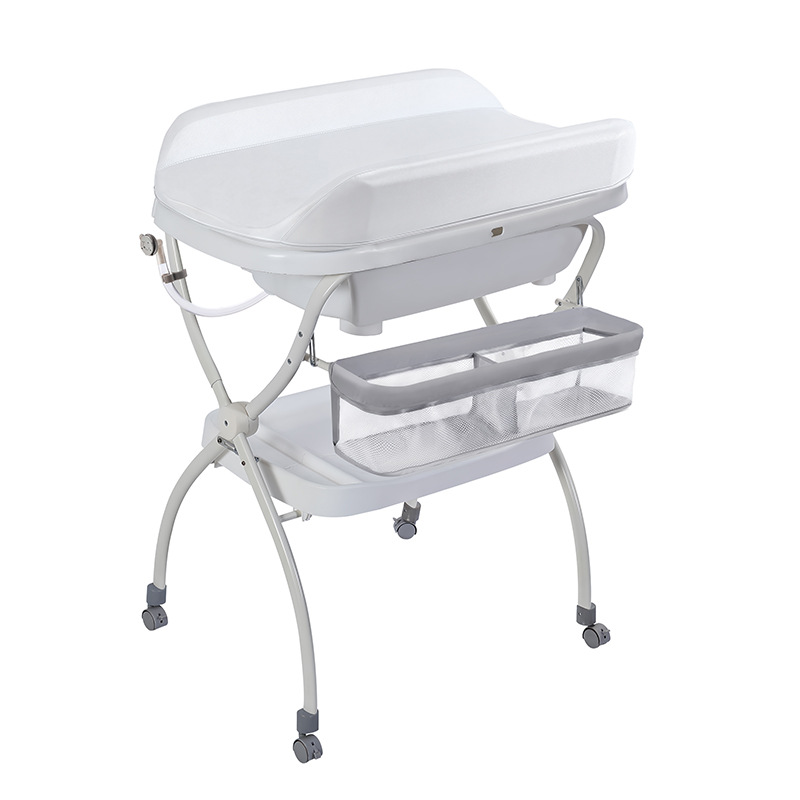 Mesa de enfermería integral multifuncional para lavado y protección de bebés, mesa de pañales para bebés recién nacidos, mesa de toque, cama de baño para bebés image 2