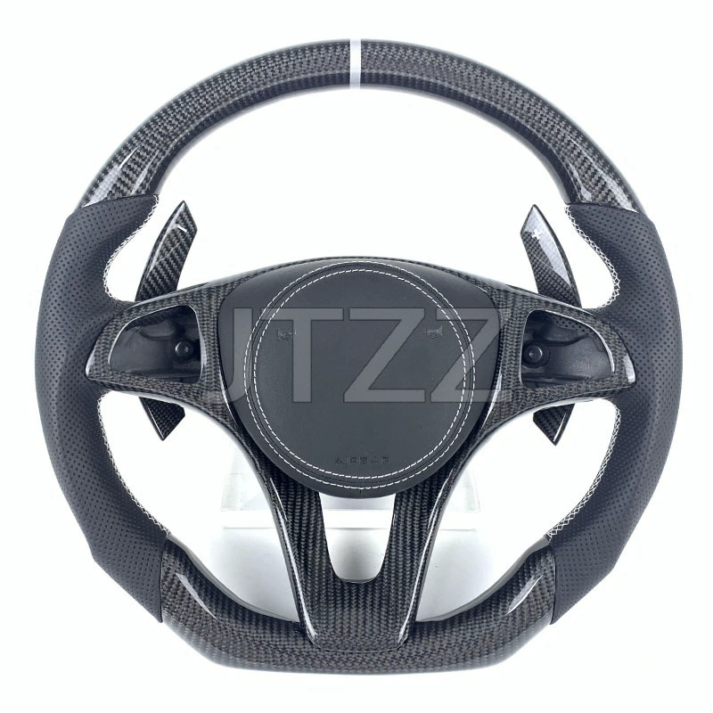 Подходящее для Mercedes-Benz C-Класс W213 W204 W205 GLC GLE LED рулевое колесо из углеродного волокна