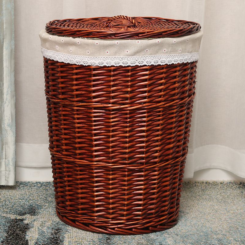 Cesta de almacenamiento de ropa sucia tejida de caña Cesta de ropa sucia Cesta de almacenamiento de ropa sucia