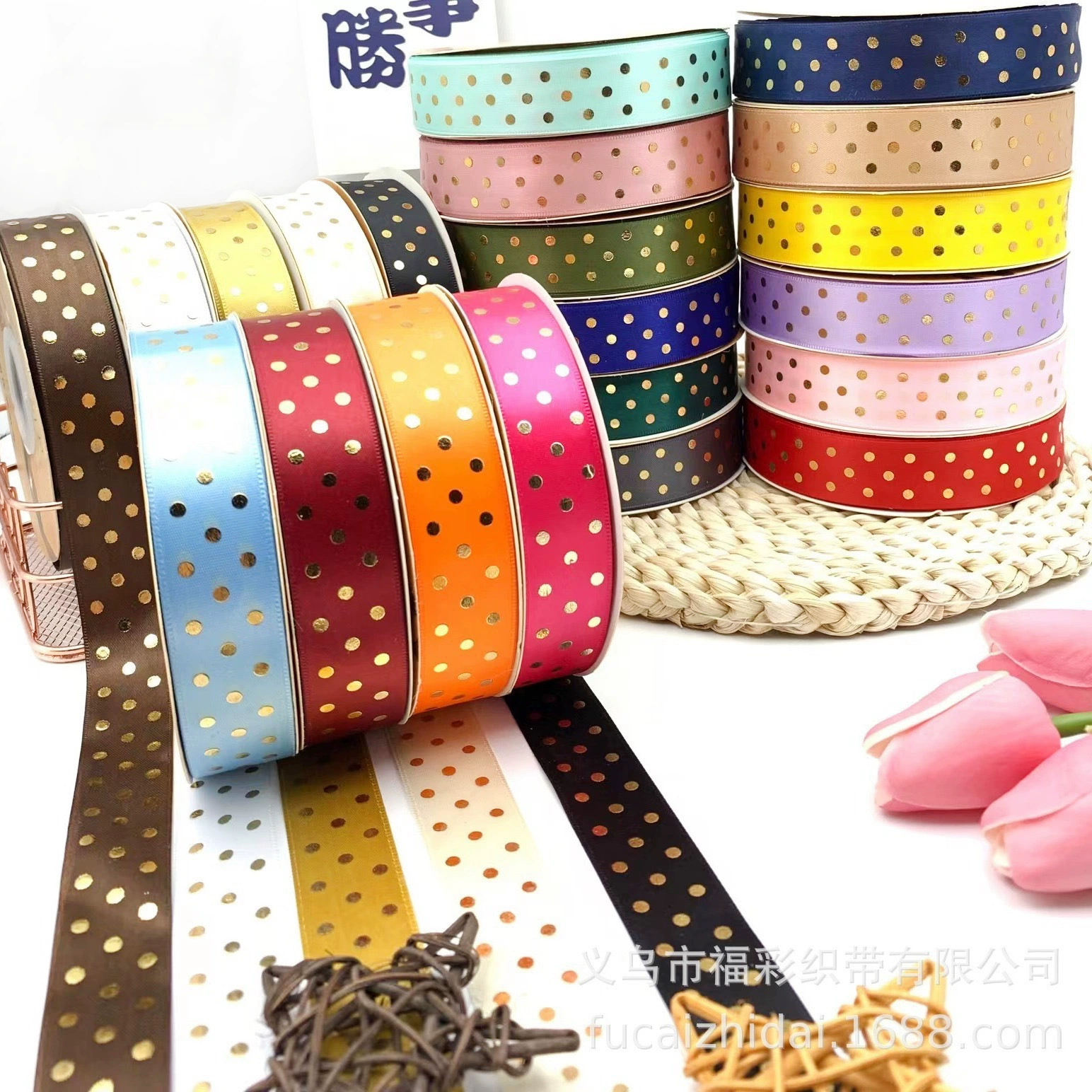 Термореактивные позолота идея волна точка завод прямые поставки лук DIY FLORAL материалы подарочная коробка подарочная упаковка пояс