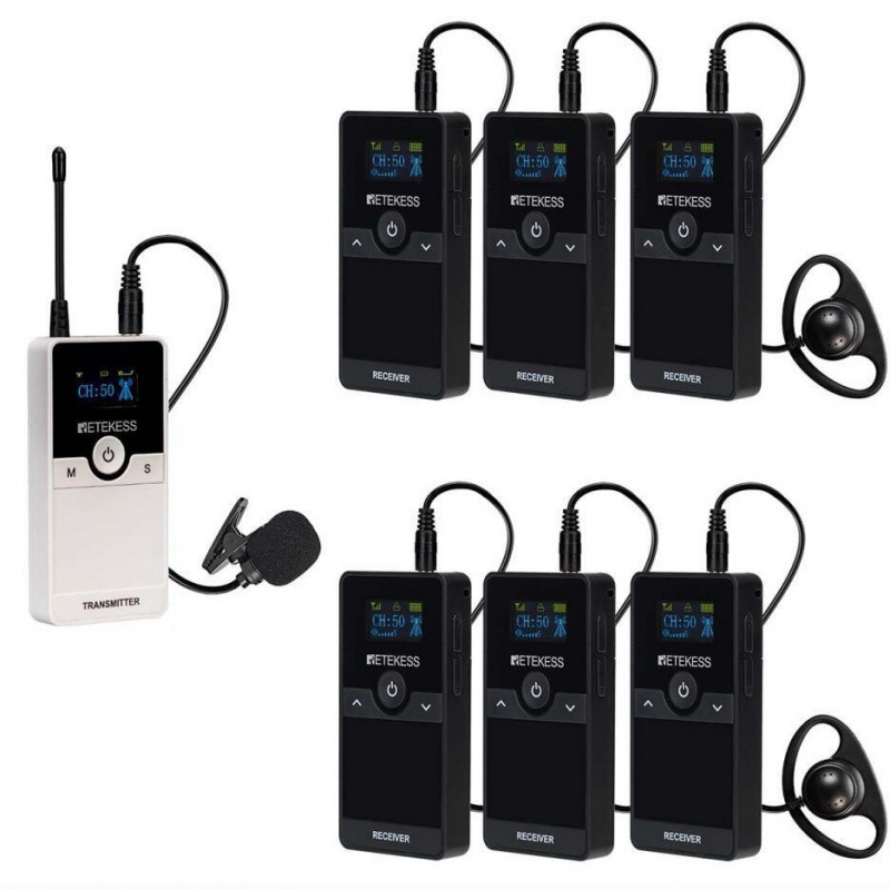 RETEKESS TT116降噪讲解器导览器 讲解博物馆会议政企参观200m