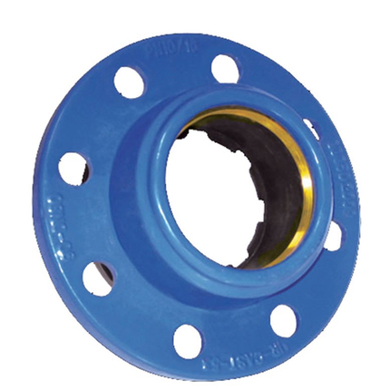 快速法兰接头 用于PE/PVC管 铜圈 带胶圈 型号齐全 铸铁法兰接头