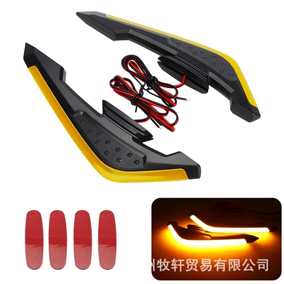Motosiklet ləvazimatları və aksesuarları Atmosphere Light 12V Air Knife - yellow-with-light-one-pair-in-bag