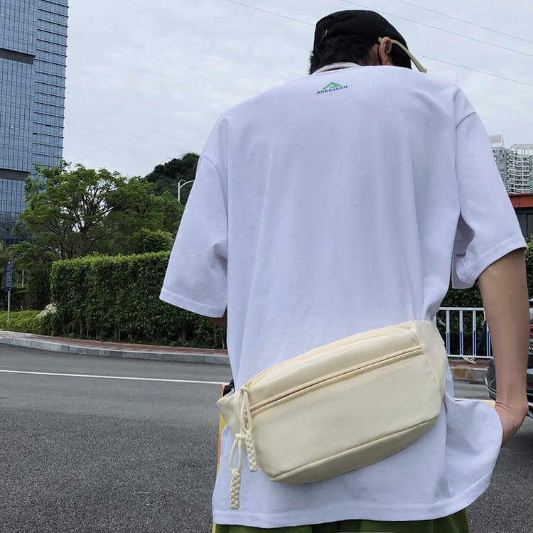 Simple crossbody bag, chest bag, fashionable and casual bag for women, 2025 new couple bag, versatile for sports, Japanese-style waist bag undefined