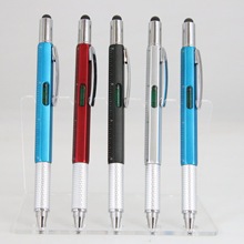 旋动金属圆珠笔自带刻度可测量可触屏办公学习用品厂家批发现货