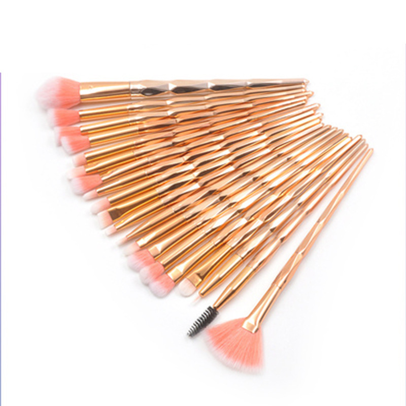 Lady Artificial Fiber Plastic Plastic Handle Makeup Brushes 1 Set display picture 3