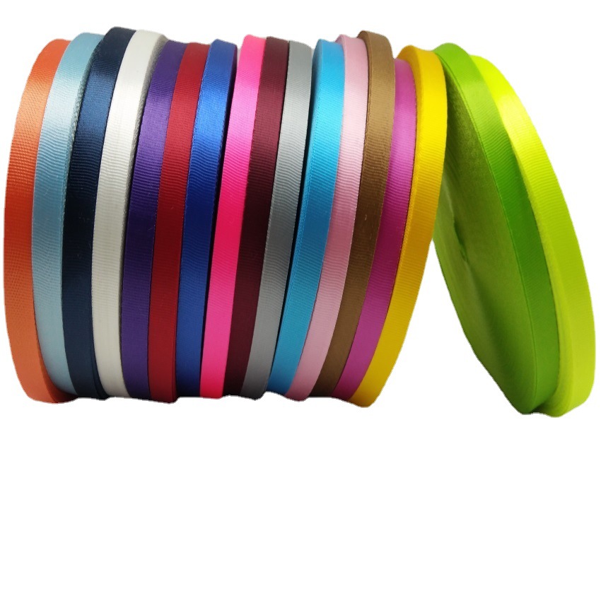 Cinta de nylon de colores en stock de 1 cm de grosor, exquisito cordón para etiquetas, cinta de poliéster tejida, accesorios de cinta al por mayor.
